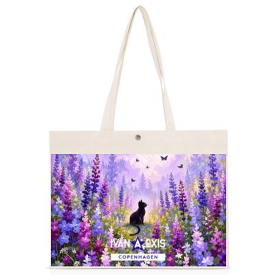 Dreamy Cat in a Lavender Meadow 3054 Thumbnail