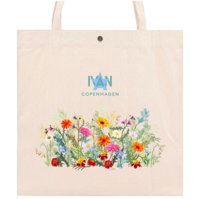 vild flower on squer bag Thumbnail