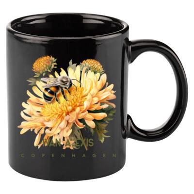 Yellow flowers and bee Thumbnail